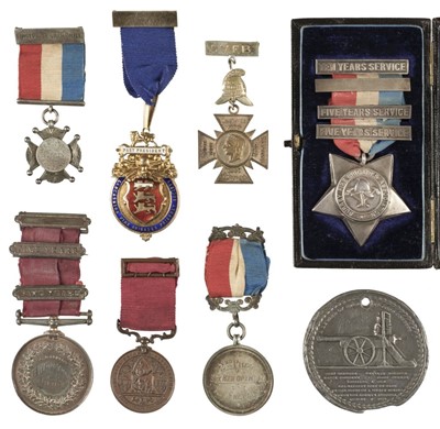 Lot 281 - Fire Service Medals. A mixed collection