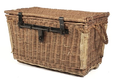 Lot 59 - Drop Basket. A WWIII "C Type" parachute wicker basket