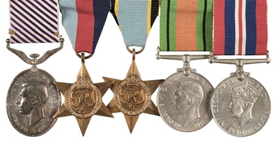 Lot 259 - RAF Medals. A WWII '1943' DFM group to Flight Lieutenant N.A. Beale, DFM, RAF