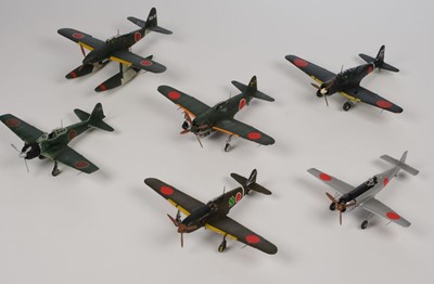 Lot 169 - Model Aircraft. A collection of WWII Japenese 1:48 model aircraft...