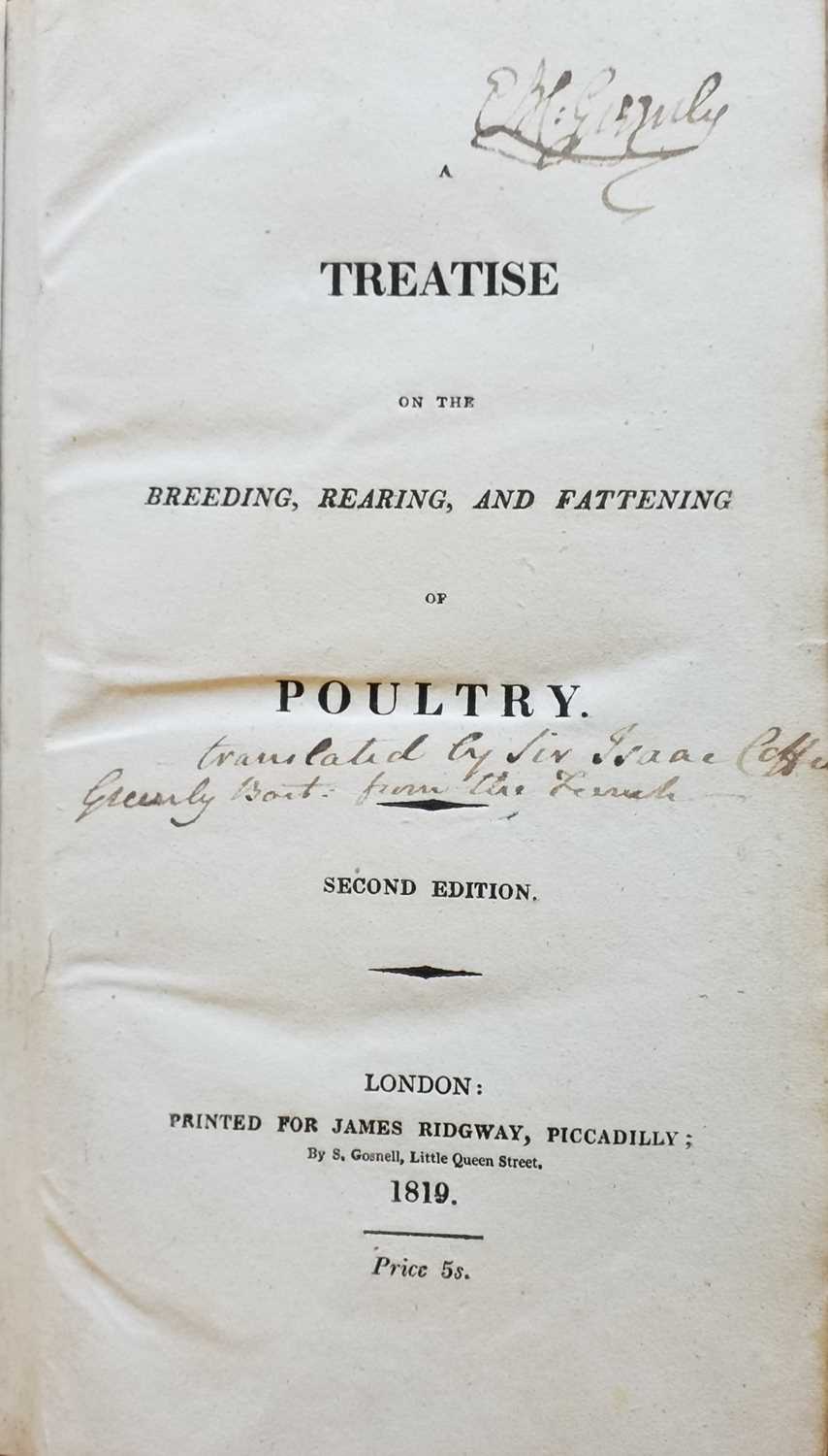Lot 429 - [Sonnini, Charles]. A treatise on the breeding, rearing, and fattening of poultry, 2nd edition, 1819