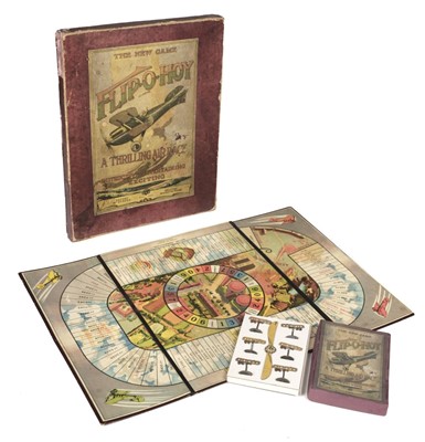 Lot 4 - Aerial Race Game. “Flip-O-Hoy” rare boxed parlour game, c. 1920