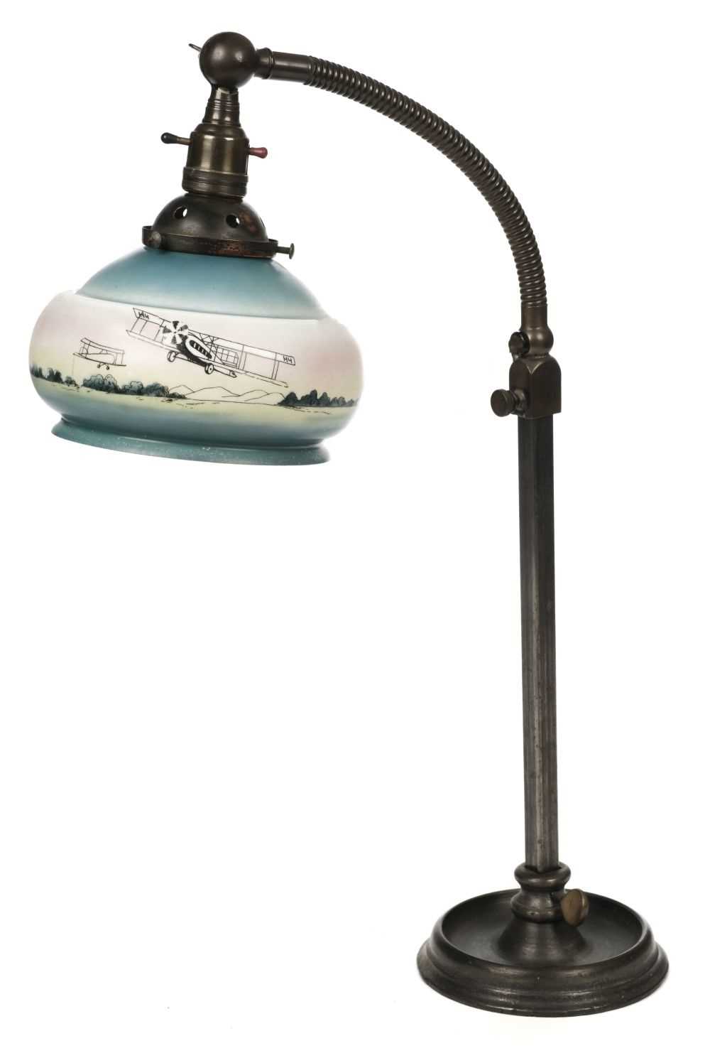 Lot 18 - Aviation Table Lamp. An early 20th-century Electric Desk-lamp, c. 1920s