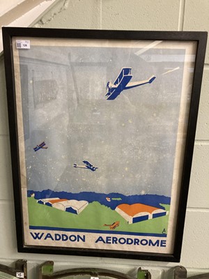Lot 126 - Waddon Aerodrome. A rare early 20th-century poster, c. 1920