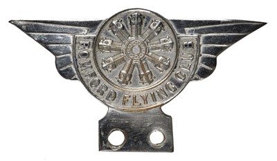 Lot 110 - Romford Flying Club. A pre-war member’s car badge, c. 1930s