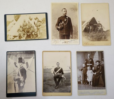 Lot 385 - Military Photographs. Victorian cabinet cards