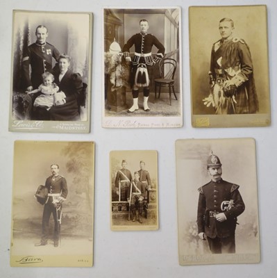 Lot 385 - Military Photographs. Victorian cabinet cards