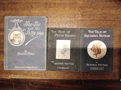 Lot 621 - Potter (Beatrix). The Story of a Fierce Bad Rabbit, 1st edition, [1906], & 19 other Beatrix Potter
