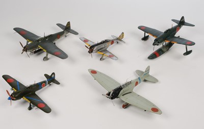 Lot 167 - Model Aircraft. A collection of WWII Japenese 1:48 model aircraft...