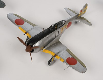 Lot 167 - Model Aircraft. A collection of WWII Japenese 1:48 model aircraft...