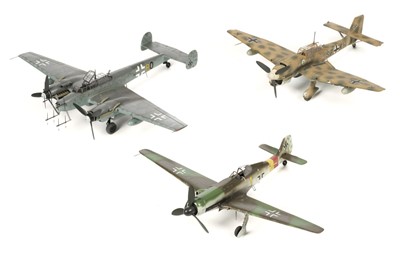 Lot 164 - Model Aircraft. A collection of WWII German 1:48 model aircraft...