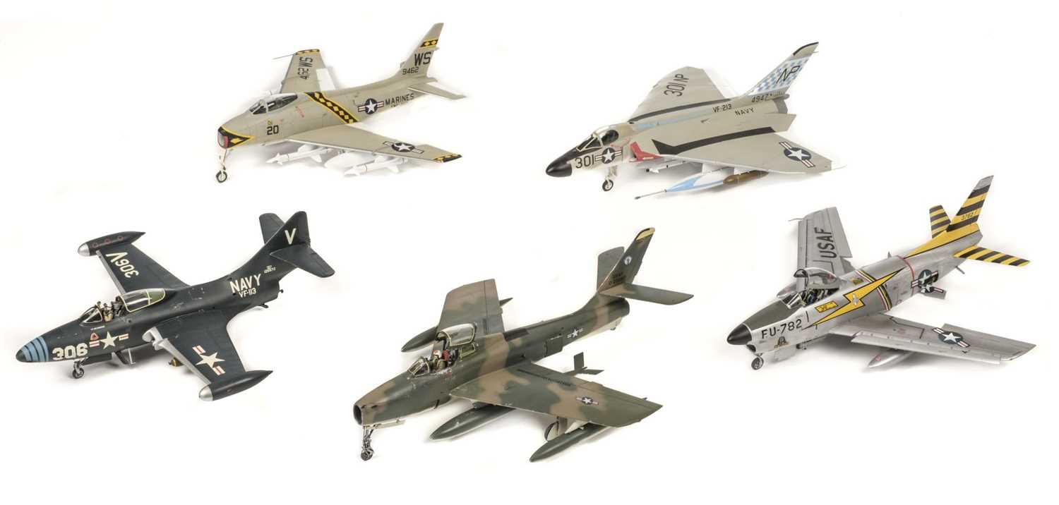 Lot 163 - Model Aircraft. A collection of Cold War 1:48 model aircraft...