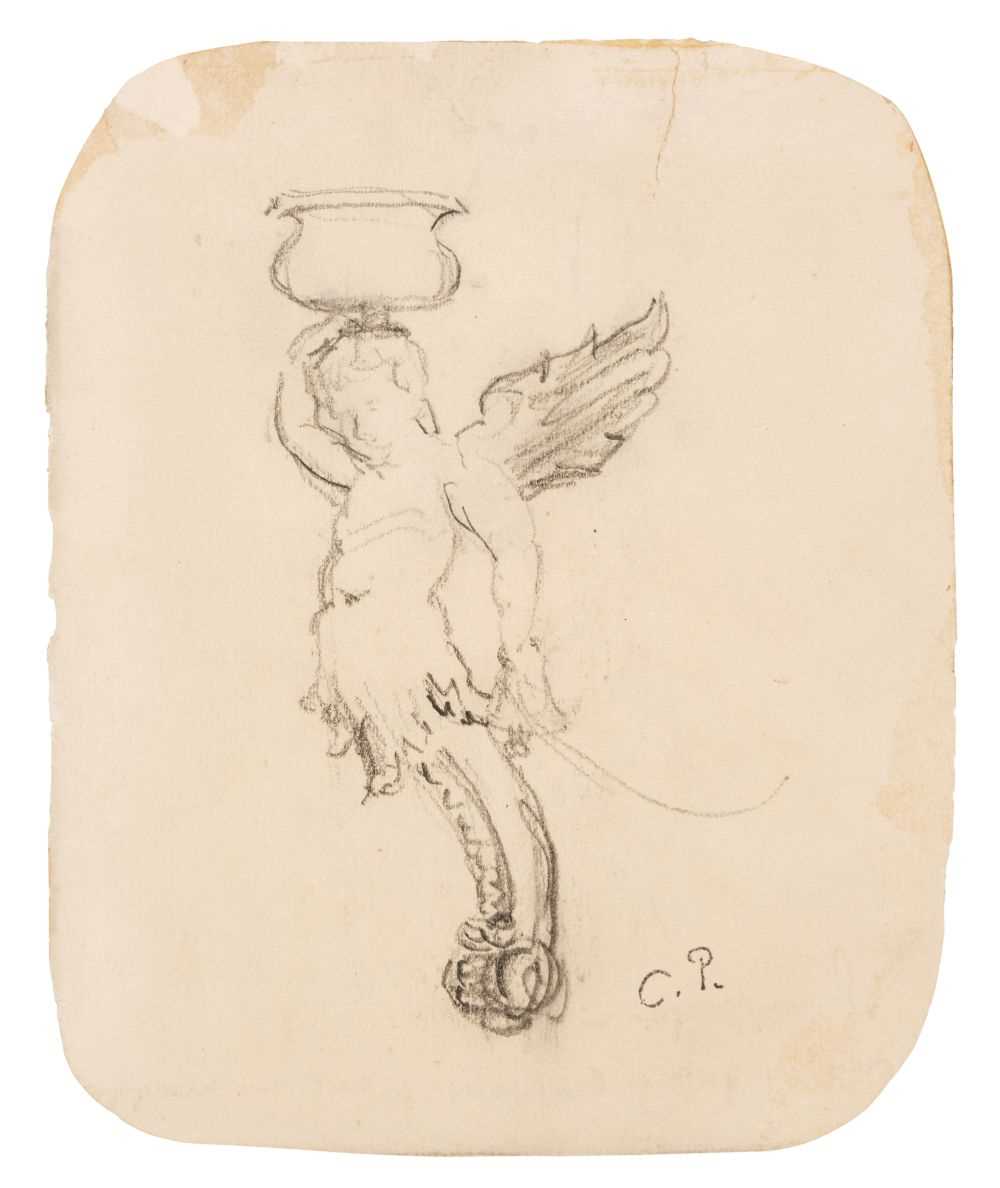 Lot 171 - Pissarro (Camille, 1830-1903). Drawing of a putto corbel