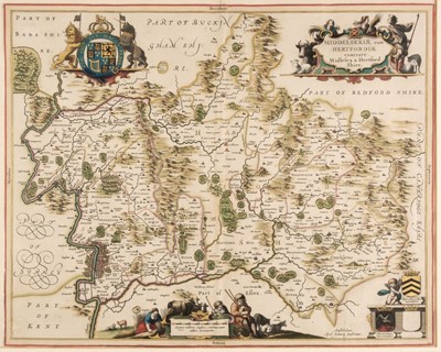 Lot 124 - Middlesex & Hertfordshire. Jansson (Jan), Middelsexiae cum Hertfordiae..., circa 1650