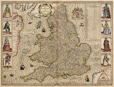Lot 105 - England & Wales. Speed (John), The Kingdome of England, J. Sudbury & G. Humble, 1611
