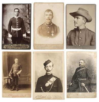 Lot 383 - Military Photographs. A collection of Victorian military photographs