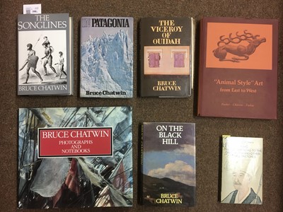 Lot 396 - Chatwin (Bruce, 1940-1989). In Patagonia; The Viceroy of Ouidah; On the Black Hill; The Songlines