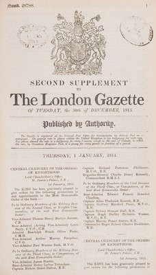 Lot 103 - London Gazette. January 1914-December 1921, a complete run lacking only volume 4 of 1920