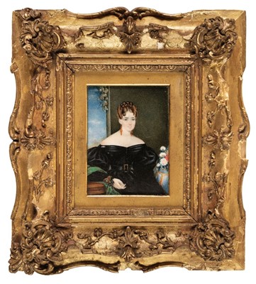 Lot 100 - Smith (Mrs, early 19th century). Portrait miniature of Jane Elizabeth Booth née Wylde, 1837
