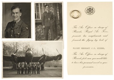 Lot 240 - 617 Squadron. WWII Medals to 617 Squadron casualty, the logbook signed by Guy Gibson