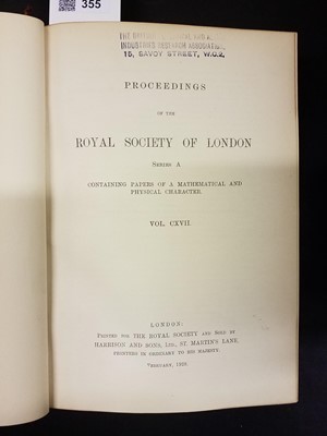 Lot 355 - Dirac (Paul Adrien Maurice). The Quantum Theory of the Electron