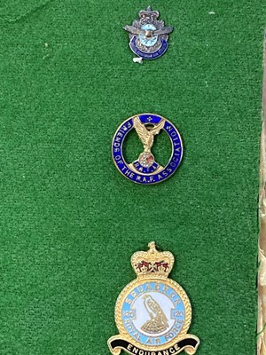 Lot 131 - WWI & WWII Aviation Badges. A collection of sweetheart enamel badges