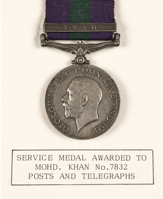 Lot 249 - General Service Medal, Iraq - Posts and Telegraphs