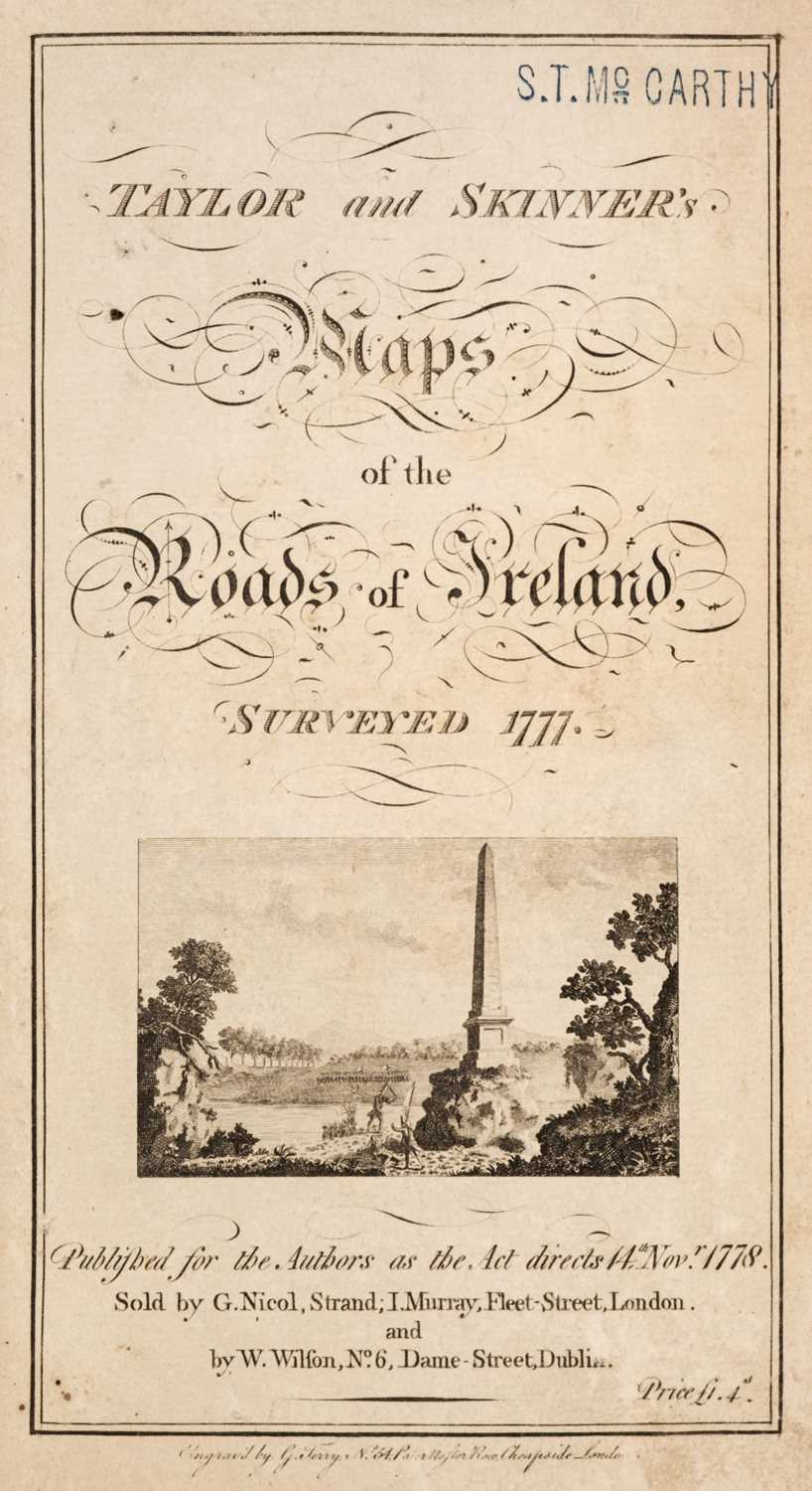 Lot 54 - Taylor (George) & Skinner (Andrew). Maps of the Roads of Ireland, London: For the Author, 1778