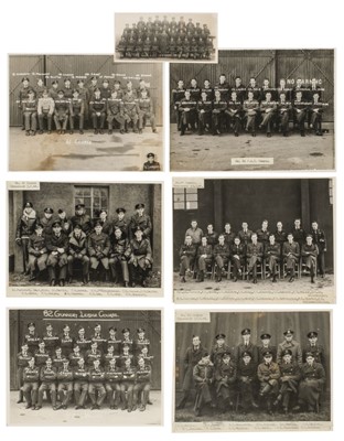 Lot 453 - RAF Catfoss WWII. 34 monochrome group photographs, 1943-1945