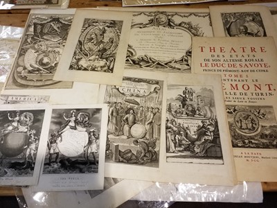 Lot 148 - Title Pages & Frontispieces. A collection of approximately 110 engravings, 17th - 19th century