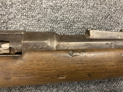 Lot 218 - Rifle. A French M.1873 Gras bolt-action rifle and bayonet