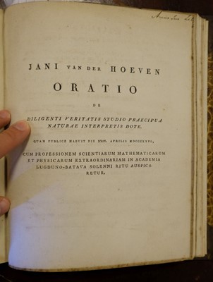 Lot 363 - Hoeven (Jan van der). A collection of 19 of Hoeven's works bound in two volumes, 1820/1867