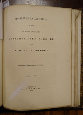 Lot 363 - Hoeven (Jan van der). A collection of 19 of Hoeven's works bound in two volumes, 1820/1867