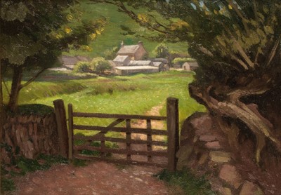 Lot 256 - Wellington (Hubert Lindsey, 1879-1967). Farm at Uley, Gloucestershire