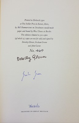 Lot 802 - Glover (Dorothy & Grahame Greene). Victorian Detective Fiction, limited edition, London: The Bodley Head, 1966