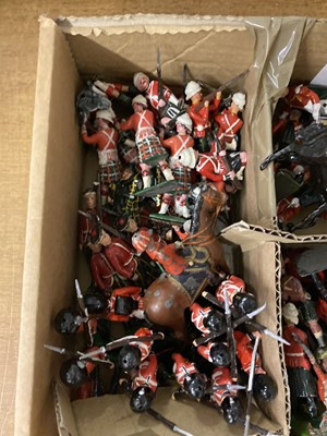 Lot 207 - Lead Soldiers. A large collection of Britain's lead soldiers