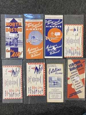 Lot 41 - Civil Aviation Timetables. A collection of American timetables...