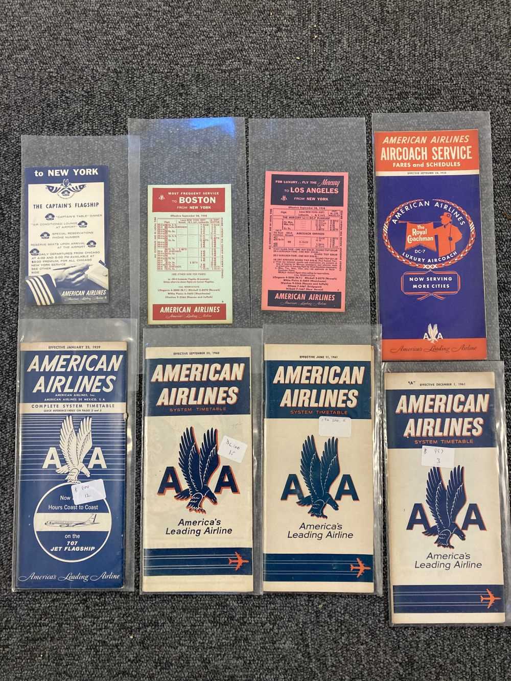 Lot 44 - Civil Aviation Timetables. A collection of