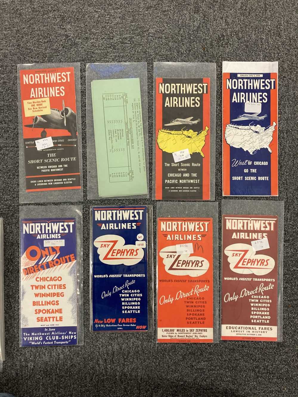 Lot 46 - Civil Aviation Timetables. A collection of
