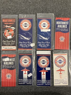 Lot 46 - Civil Aviation Timetables. A collection of American timetables...