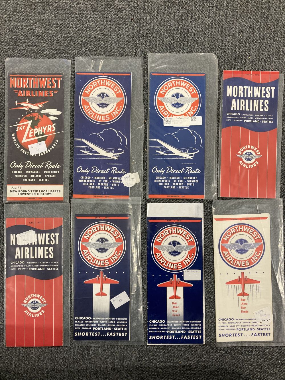 Lot 46 - Civil Aviation Timetables. A collection of