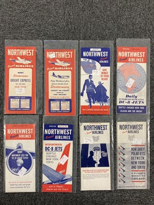 Lot 46 - Civil Aviation Timetables. A collection of American timetables...