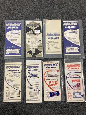 Lot 47 - Civil Aviation Timetables. A collection of American timetables...