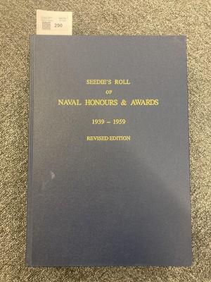 Lot 290 - Medal Reference Book. Seedie's Roll of Naval Honours & Awards