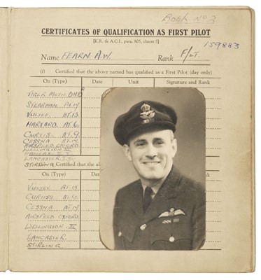Lot 239 - 617 Squadron. DFC group -  Flight Lieutenant A.W. Fearn, DFC, RAF