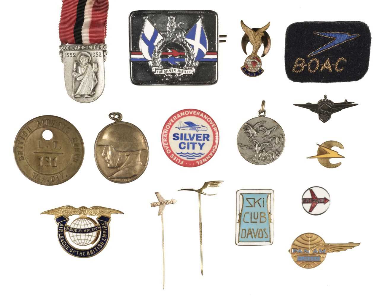Lot 39 - Aviation Badges. BOAC, Pan Am, KLM and others