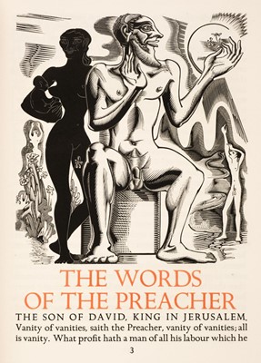 Lot 731 - Golden Cockerel Press. Ecclesiastes, or the Preacher, 1934