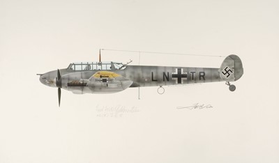 Lot 182 - Valo (John C., circa 1963).  Messerschmitt Bf-110E..., 2009