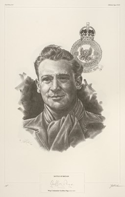 Lot 177 - Keck, (Janice G.) Battle of Britain and Victoria Cross fighter pilot portrait prints