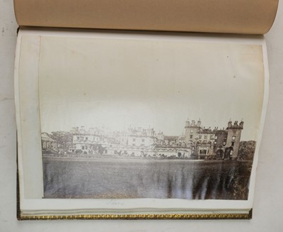 Lot 504 - Country House album. A private photograph album, c. 1865